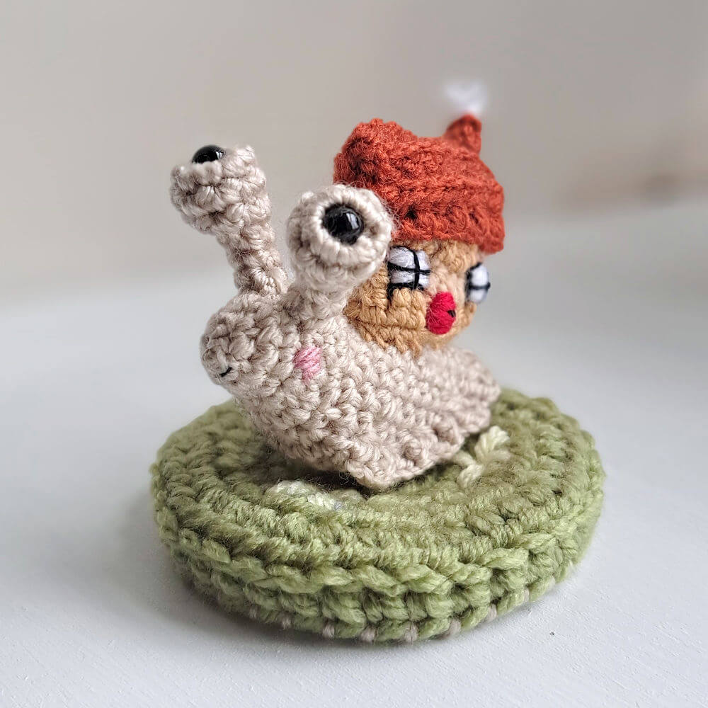 Snail ornament with house on back Snail ornament with cosy little home on its back