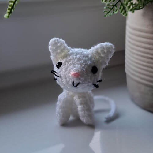 White Cat Ornament - Image 7